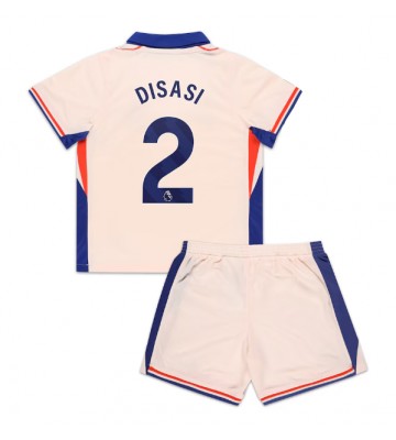 Chelsea Axel Disasi #2 Venkovní dres komplet pro Děti 2024-25 Krátkým Rukávem (+ Krátké kalhoty)
